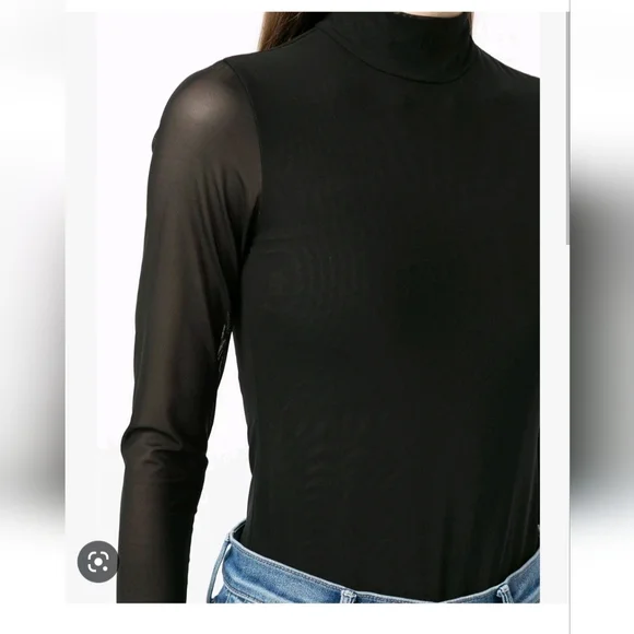 Alice + Olivia Clarinda Turtleneck Long Sleeve Bodysuit Size XL NWT $395 - Picture 14 of 16